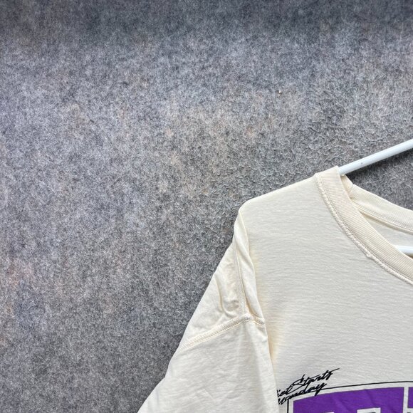 Y2K Diet Starts Monday Shirt Men 2XL Cream Purple 1996 DSM INTNL Graphic Street - Picture 8 of 11